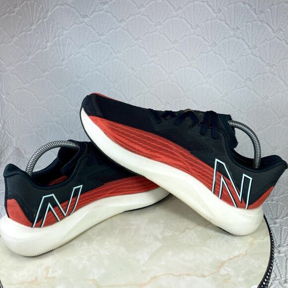 New Balance Rebel 2 Sneakers Men 9 Red Black Ghost Pepper Athletic Running Shoes - Picture 10 of 12